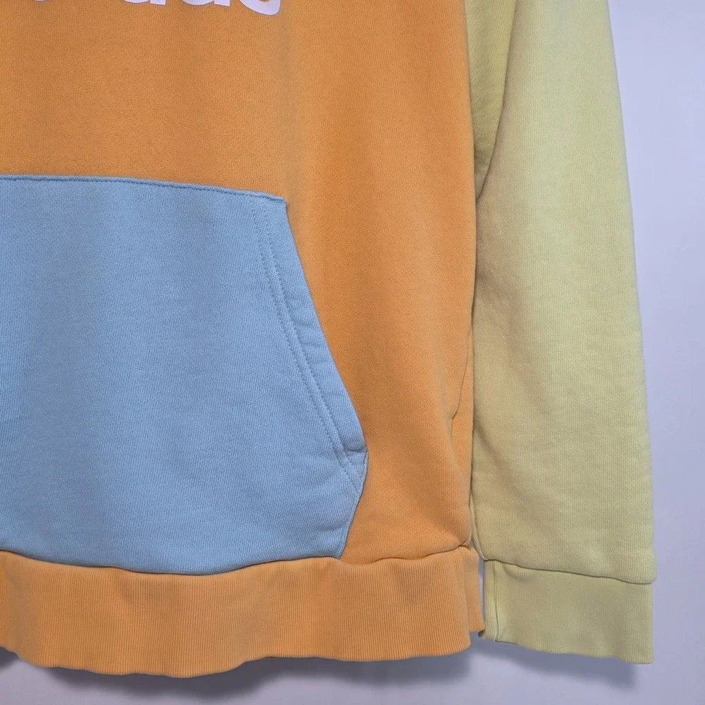 Adidas Blocked Trefoil Hoody Pastels Orange‎ Purple Green Blue Size Small